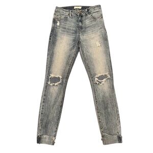 Unpublished Skinny Distressed Destructed Jeans Size 27